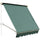Tenda da Sole a Caduta 180×70 cm in Alluminio e Poliestere Verde