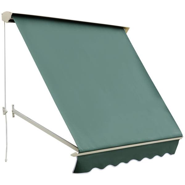 Tenda da Sole a Caduta 180×70 cm in Alluminio e Poliestere Verde sconto