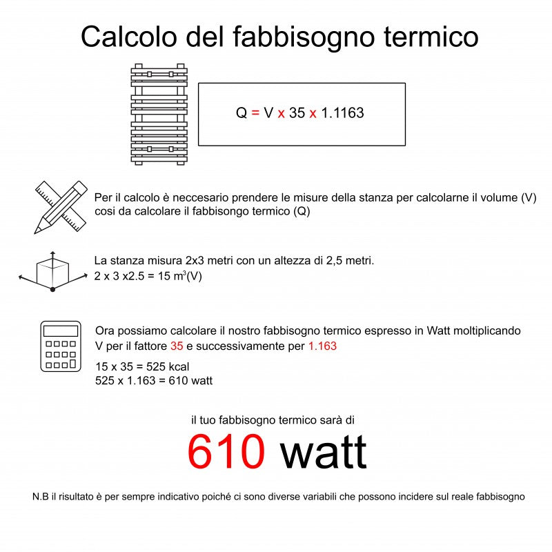 Scaldasalviette da Bagno in Acciaio H800 mm Bonussi Stand Dritto Bianco Varie Misure-4