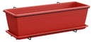 Vaso 40x17x14,5 cm in Polipropilene con Supporto Kit Cassetta Mare 40 Scarlet-1