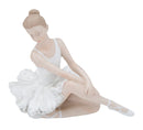 Ballerina Dicy Seduta 14x8x8 cm in Resina Bianco-4