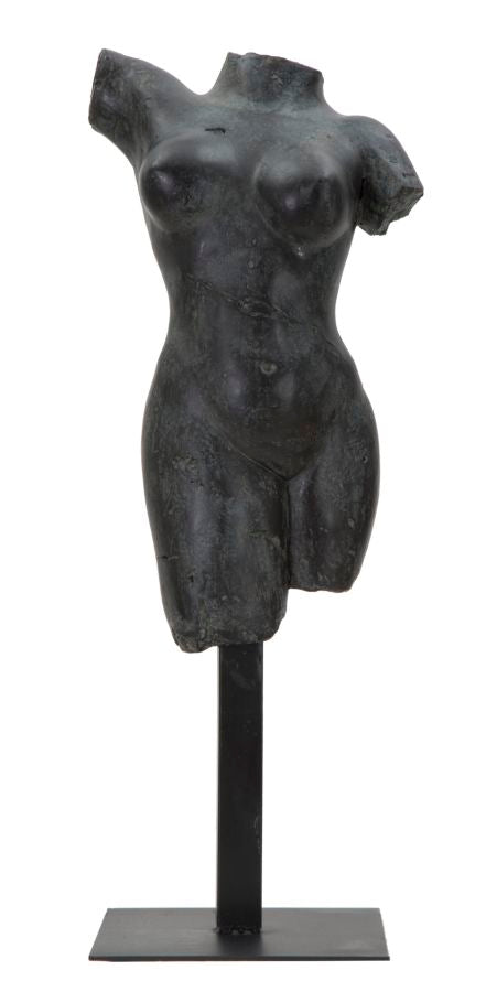 prezzo Scultura Museum Woman 19x17x50 cm in Poliresina e Ferro Nero