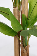 Pianta Artificiale di Banano 170x160x280 cm in Plastica con Vaso Verde -2