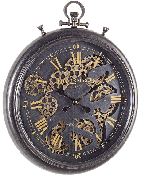 Orologio da Parete 52,5x7,5x61,5 cm in Acciaio e Vetro Engrenage online