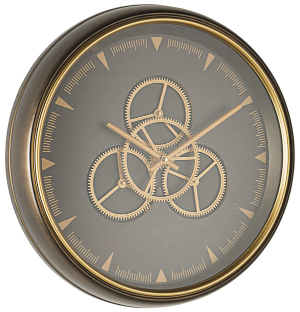 prezzo Orologio da Parete Ø50x8,5 cm in Acciaio e Vetro Engrenage