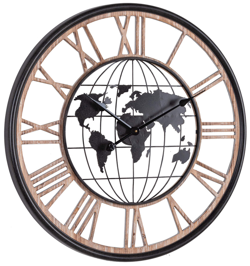 Orologio da Parete Ø70x5 cm in Mdf e Acciaio Ticking-1
