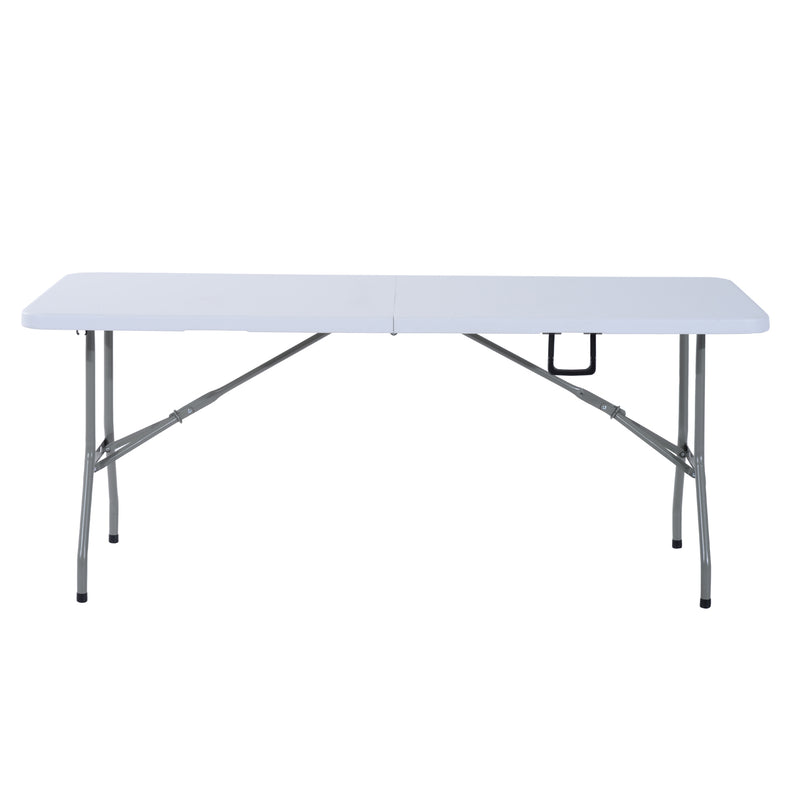 Tavolo da Campeggio Picnic Pieghevole Portatile Richiudibile in Valigia in PE 180x74x74 cm -5