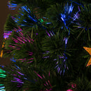 Albero di Natale Artificiale 180 cm 27 LED a Forma di Stella Abete -8