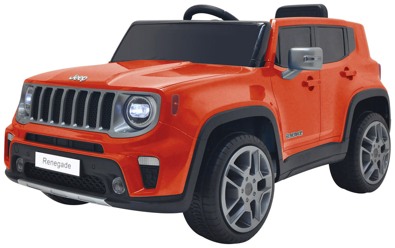 Macchina Elettrica per Bambini 12V Jeep Renegade Arancione-1