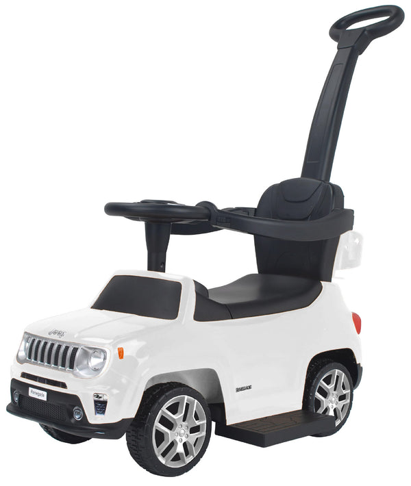 Macchina a Spinta per Bambini con Licenza Jeep Renegade Foot-To-Floor Bianca acquista