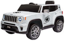 Macchina Elettrica per Bambini 12V Jeep Renegade Limited Bianca-1