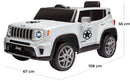 Macchina Elettrica per Bambini 12V Jeep Renegade Limited Bianca-4
