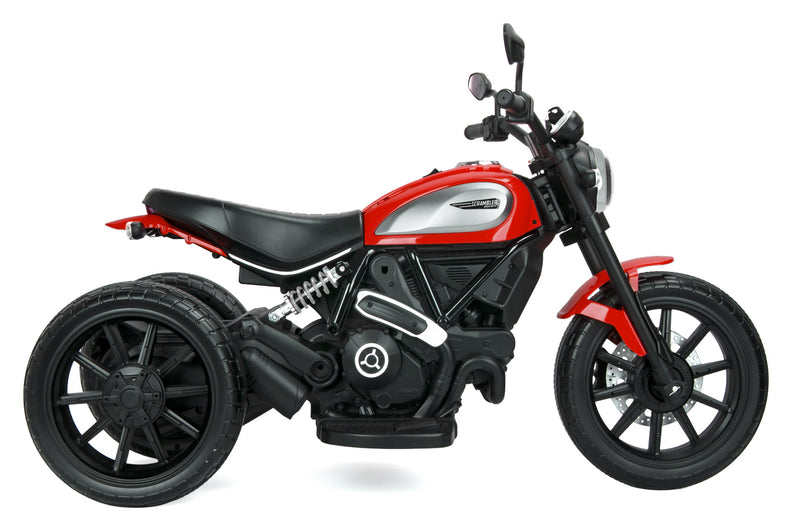 Moto Elettrica per Bambini 12V Ducati Scrambler Icon Rossa-2