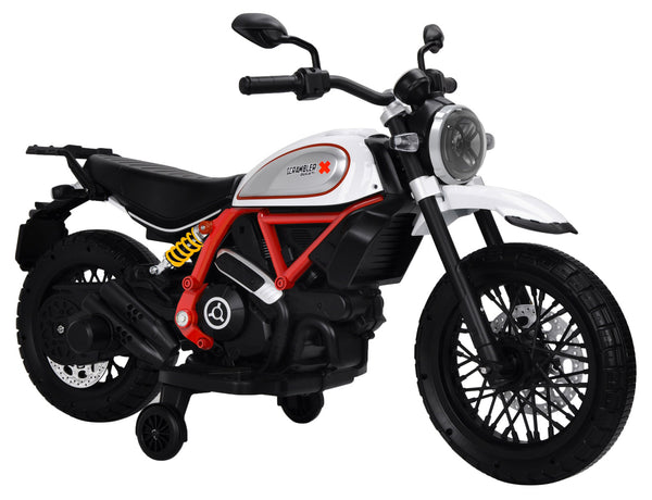 Moto Elettrica per Bambini 12V Ducati Scrambler Desert Bianca online