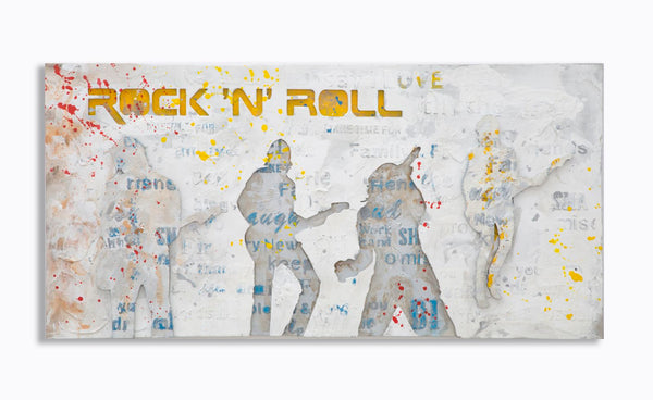 Dipinto su Tela Rock N Roll 120x3x60 cm in Legno e Canvas acquista