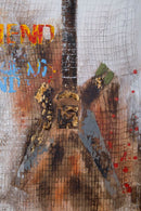 Dipinto su Tela Chitarra Arty 90x3,5x120 cm in Legno e Canvas-2