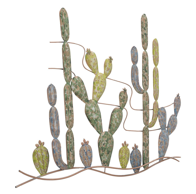 Pannello Cactus 90x2,5x64 cm in Ferro Multicolor-2