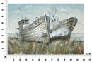 Dipinto su Tela Barche 120x3,7x80 cm in Alluminio Plastica e Canvas-7