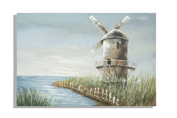 Dipinto su Tela Mulino 120x3,7x80 cm in Alluminio Plastica e Canvas acquista