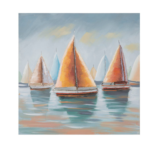 Dipinto su Tela Sidney 80x4x80 cm Legno di Pino e Canvas prezzo