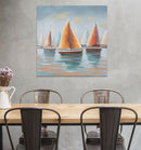 Dipinto su Tela Sidney 80x4x80 cm Legno di Pino e Canvas-7