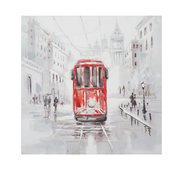 Dipinto su Tela Tram 80x3x80 cm in Legno e canvas acquista