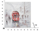 Dipinto su Tela Tram 80x3x80 cm in Legno e canvas-8