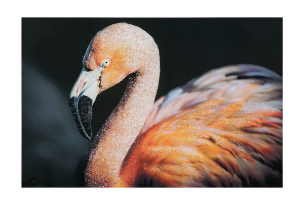 acquista Stampa su Tela con Applicazioni Flamingo 120x3,8x80 cm in Legno e canvas