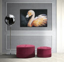 Stampa su Tela con Applicazioni Flamingo 120x3,8x80 cm in Legno e canvas-9