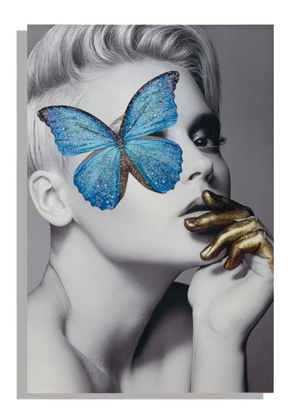 Stampa su Tela con Applicazioni Class 80x3,8x120 cm Legno di Abete e Canvas Multicolor prezzo