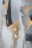 Dipinto su Tela Grey/Oro 80x2,8x100 cm in Legno di Pino e Canvas Multicolor-3
