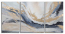 Dipinto su Tela Gaspons Set 3 Pz 45x2,7x80-60x2,7x80 cm in Legno di Pino e Canvas Multicolor-1