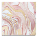 Dipinto su Tela Pinkly 80x2,8x80 cm in Legno di Pino e Canvas Multicolor-1