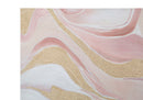 Dipinto su Tela Pinkly 80x2,8x80 cm in Legno di Pino e Canvas Multicolor-2