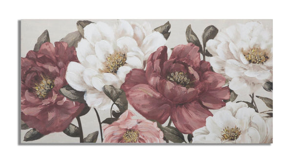 Dipinto su Tela Red Flowy 120x3,7x60 cm in Legno di Pino e Canvas Multicolor prezzo