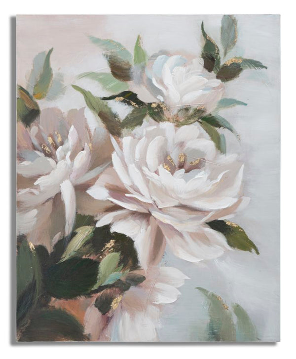 Dipinto su Tela FlowereLeaf 100x3,7x80 cm in Legno di Pino e Canvas Multicolor online