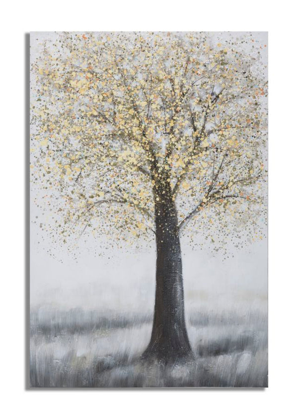 Dipinto su Tela Tree Simple 80x3,8x120 cm in Legno di Pino e Canvas Multicolor acquista