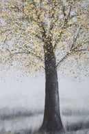 Dipinto su Tela Tree Simple 80x3,8x120 cm in Legno di Pino e Canvas Multicolor-3
