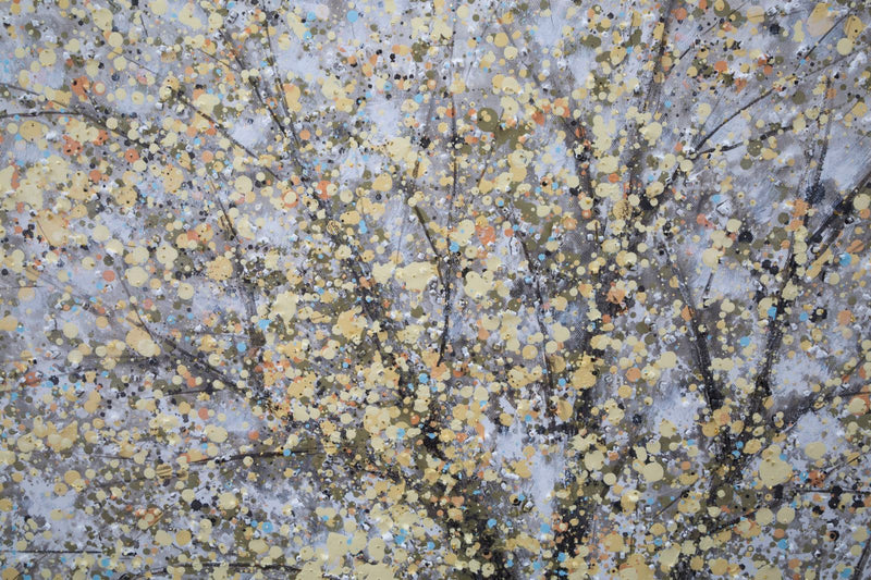 Dipinto su Tela Tree Simple 80x3,8x120 cm in Legno di Pino e Canvas Multicolor-5