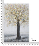 Dipinto su Tela Tree Simple 80x3,8x120 cm in Legno di Pino e Canvas Multicolor-7