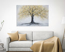 Dipinto su Tela Tree Simple 120x3,8x80 cm in Legno di Pino e Canvas Multicolor-5