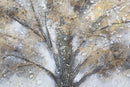 Dipinto su Tela Tree Dark 140x3,8x70 cm in Legno di Pino e Canvas Multicolor-3