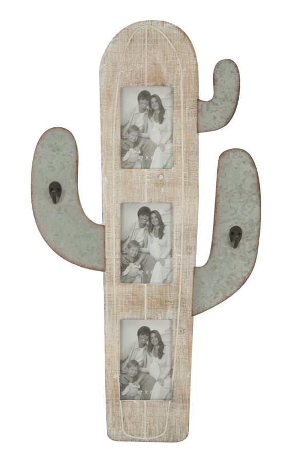 prezzo Cornice da Muro Cactus 39x3x71,5 cm in Ferro e MDF