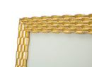 Cornice Chain Glam 19,3x1,5x24,3 cm in Poliresina e Vetro Oro-4
