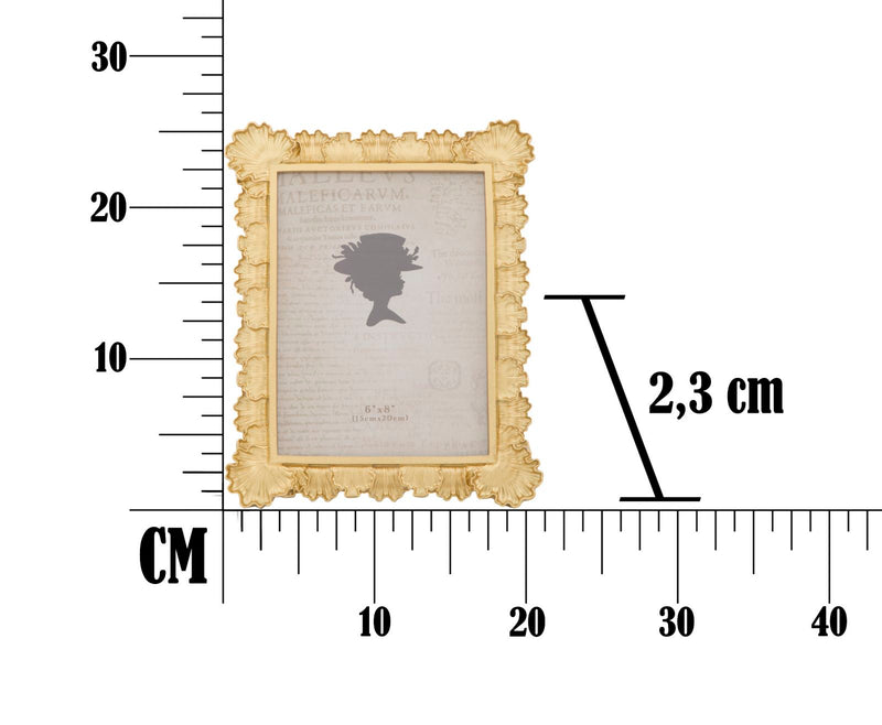 Cornice Loff Glam 21,3x2,3x26,8 cm in Resina Oro-7
