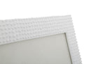 Cornice Cobble Glam 26x1,5x31,5 cm in Poliresina e Vetro Bianco-3