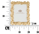Cornice Old Leaf 20,5x2x26 cm in Poliresina e Vetro Oro-6