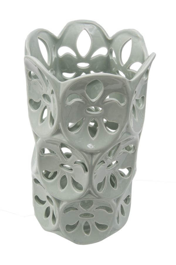 online Vaso Petal Bianco Ø14x25,5 cm Porcellana Azzurro