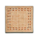 Tavolino da Giardino Quadrato in Ferro con Piano in Ceramica a Mosaico Taddei Zeus-2