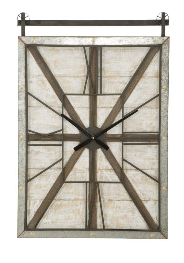acquista Orologio da Muro West 60x4x89 cm Legno di Abete e MDF e in Ferro